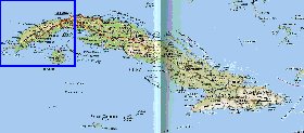 Transporte mapa de Cuba