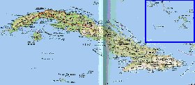 Transporte mapa de Cuba