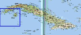 Transporte mapa de Cuba