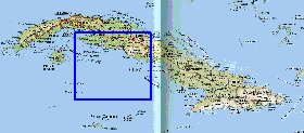 Transporte mapa de Cuba