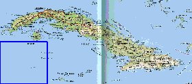 Transporte mapa de Cuba