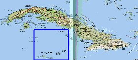 Transporte mapa de Cuba