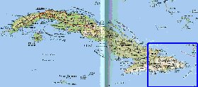 Transporte mapa de Cuba