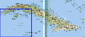 Transporte mapa de Cuba