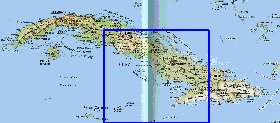 Transporte mapa de Cuba