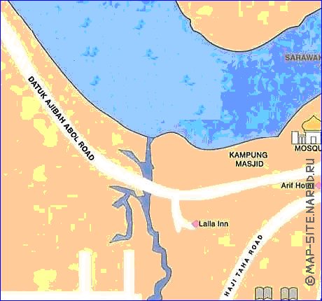 mapa de Kuching