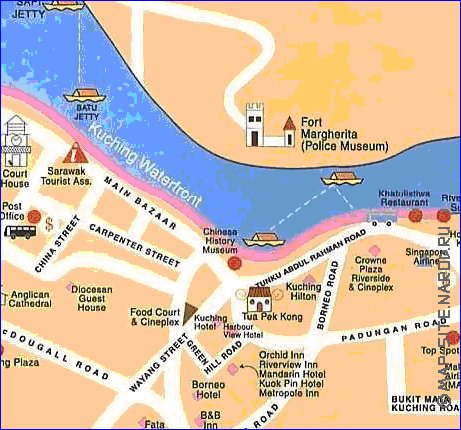 mapa de Kuching