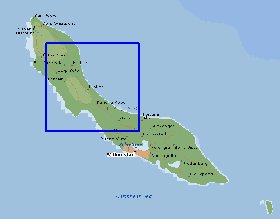 mapa de Curacao