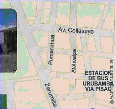 carte de Cuzco en espagnol