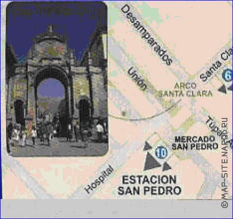 carte de Cuzco en espagnol