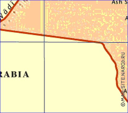 mapa de Kuwait em ingles