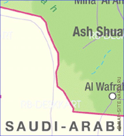 mapa de Kuwait em alemao