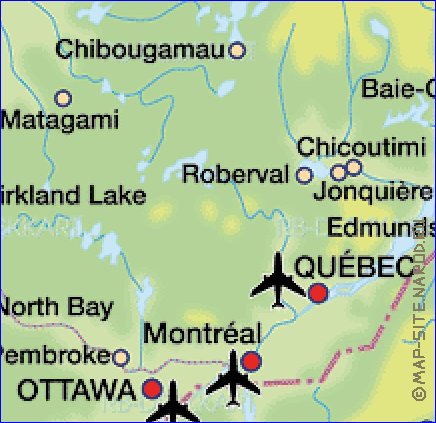 carte de Quebec
