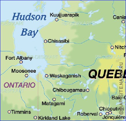 carte de Quebec
