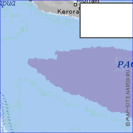 mapa de Queensland em ingles